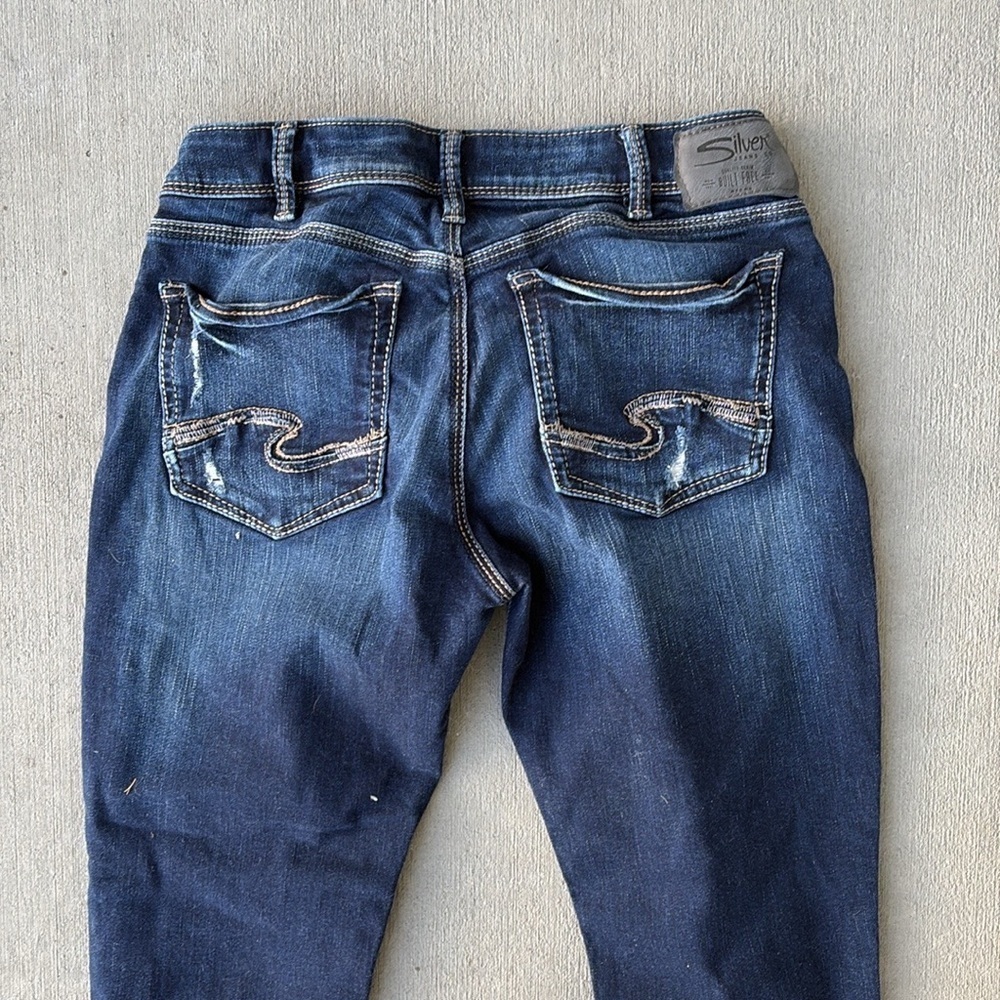Silver Jeans KENNI Ankle Cropped Size 30 - Picture 3 of 7